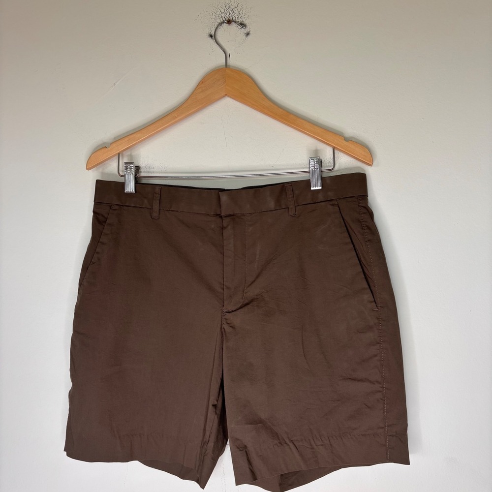 Everlane Performance Chino Shorts Brown Cotton Blend Size 32